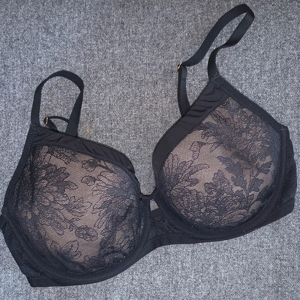 Soma Black Lace Underwire Bra 32DD